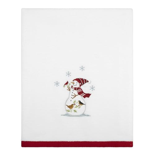 Avanti Linens - Bath Towel, Soft & Absorbent Cotton Velour, Christmas Bathroom Essentials (Holiday Cheer) - size: Bath Towel