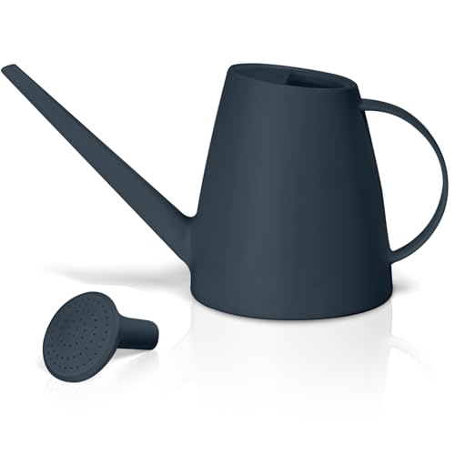 Watering Can - for Indoor and Outdoor House Plant Garden - with Long Spout - 1/2 Gallon - Grey - color: Gray