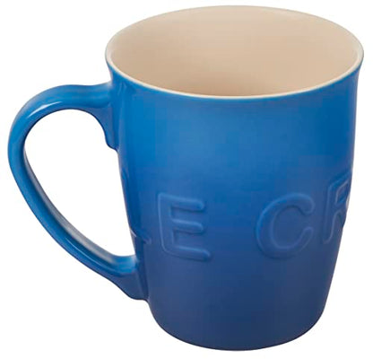 Le Creuset Stoneware Extra-Large Logo Coffee Mug, 20oz., Marseille - color: Marseille, size: 20 Ounces