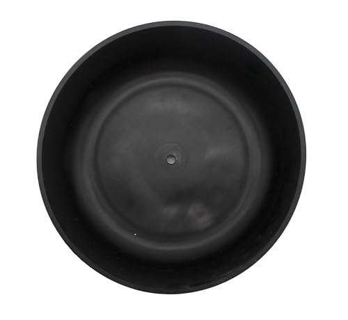 The HC Companies 8 Inch Round Plastic Succulent Capri Bowl 8"x8"x3" in Faux Concrete Color - color: Faux Concrete, size: 8"