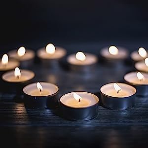 200 Pack,4 Hour Long time Burning,Unscented Tea Lights Candles,White, Smokeless, Dripless,for Weddings, Home, Pool,Shabbat - color: 200 White