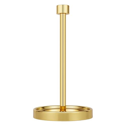 Ivilon Countertop Paper Towel Holder - Modern End Cap Minimalist Design - Color Gold Polished - color: Gold Polished