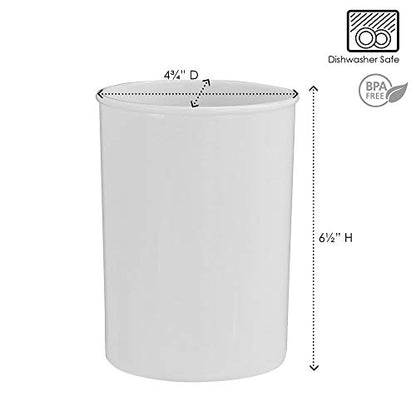 Calypso Basics by Reston Lloyd Plastic Utensil Holder, Black - color: Black, size: Utensil Holder