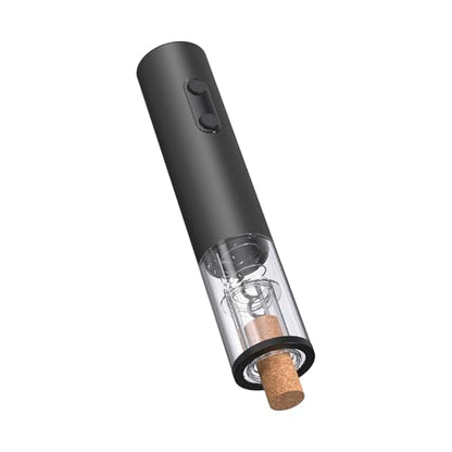 Electric Wine Opener, Battery-Powered Aluminum Alloy Bottle Opener with Silicone Buttons, Includes Foil Cutter for Safe and Easy Wine Opening Gifts for Wine Lovers - size: 1 PCS