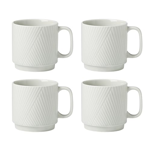 Lenox 898027 Modulus Mugs, Set Of 4, Vapor - color: Vapor, style: Mugs, Set of 4