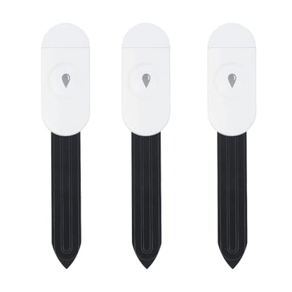 Haozee Intelligent Soil Moisture Sensor, 3 Pack, Zigbee Hub Required | Capacitive Sensor, Moisture/Temperature Meter for Garden Planting, Compatible with Home Assistant Zigbee2mqtt - color: 3 Pack