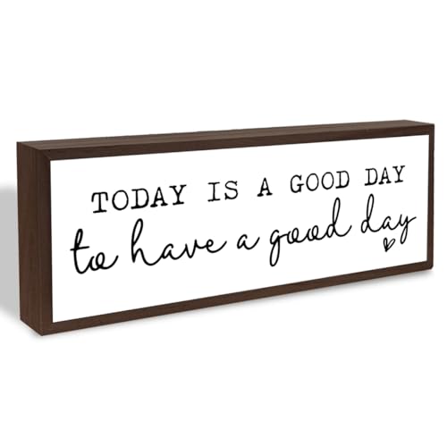 Today is A Good Day to Have A Good Day Sign, Inspirational Wood Signs, Farmhouse Framed Sign Decor, Motivational Home Office Decor, Living Room Decoration, Housewarming Gift - color: Sign 17