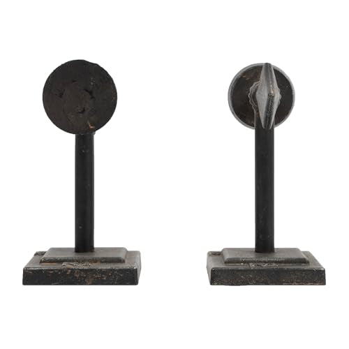 Creative Co-Op Bronze Arrow Shaped Cast Iron Bookends (Set of 2 Pieces) - color: Bronze