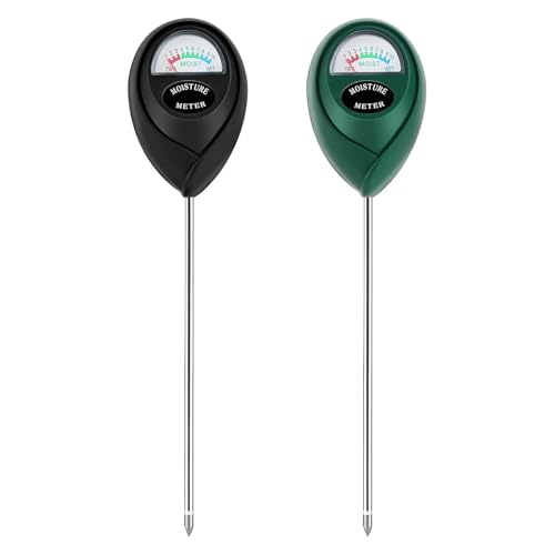 Plant Moisture Meter, Plant Water Meter, Soil Moisture Meter for House Plants for Garden, Lawn, Farm, Indoor & Outdoor Use, No Batteries Required (Green + Black) - color: Green+Black