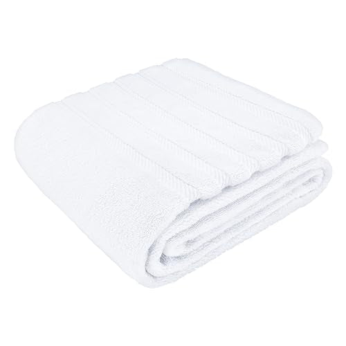 American Soft Linen 100% Cotton Luxury Turkish Towels, 35x70 XL Bath Sheet | Soft Absorbent Quick Dry OEKO Tex Standard 100 Certificated Durable Machine Washable Premium Hotel Quality - color: Bright White, size: 35"x70"