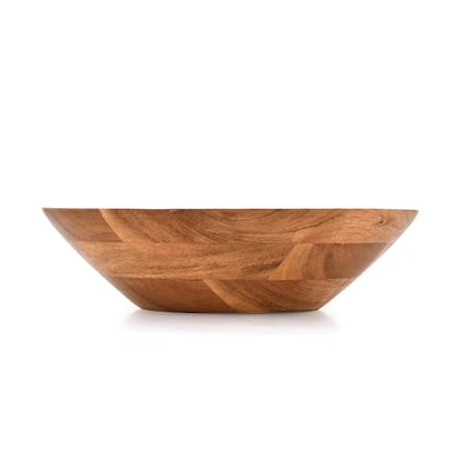Decorative Bowl Wooden Bowl Hand Carved Home Decor for Dining Table Center, Living Room, Kitchen Décor (10" X 10" X 3")