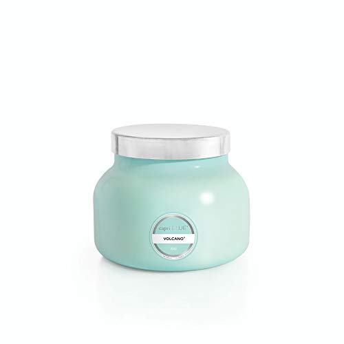 Capri Blue Volcano Scented, Glass Jar Candles for Home with Tropical Fruit & Sugared Citrus, Soy Wax Blend, Aqua Color (19 Oz) - color: Aqua, size: 19 oz