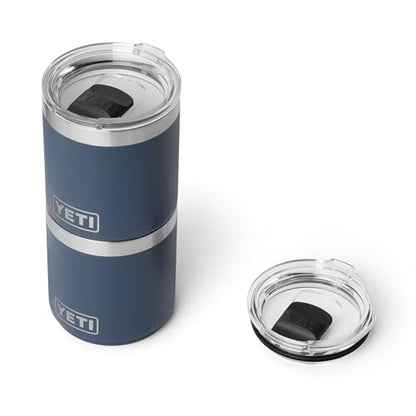 YETI Rambler 10 oz Ceramic Lined Lowball 2.0, Vacuum Insulated with MagSlider Lid, Navy - color: Navy