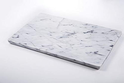 JEmarble Pastry Board 8x12 inch with Non-Slip Rubber Feets for Stability Perfect for Keep the Dough Cool and Chocolate Tempering(Premium Quality) White - size: 12"L x 8"W (Board Only)