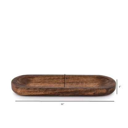 Incense Burner Stick Holder Ash Catcher Wooden Handmade Modern Gift Wood Home Decor Size (11" X 4" X 1")