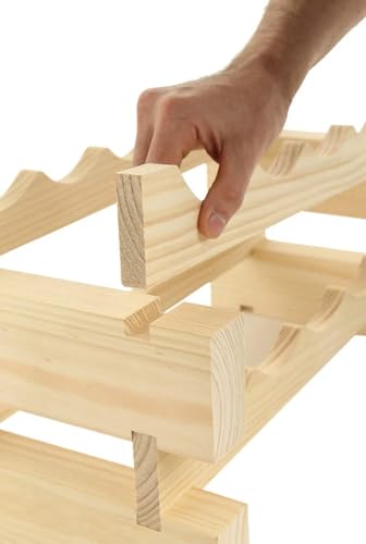120 Bottle Wine Rack Dark Stain - color: Dark Stain