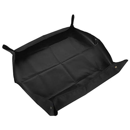 Gardening Mat, Foldable Repotting Mat with Oxford Cloth for Indoor Balcony Grassland Nursery Potting Transplanting, Easy to and Carry (Black) - color: Black