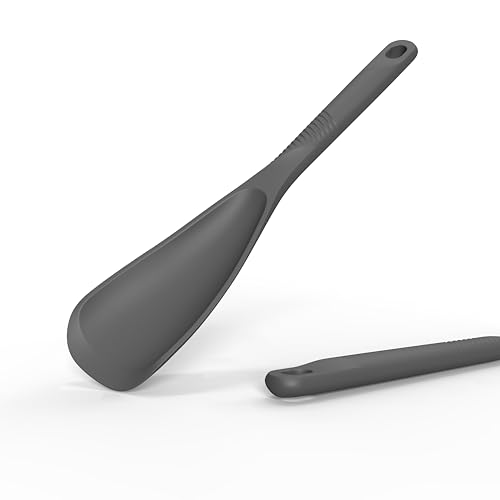 Silicone Cooking Utensils Set - 600°F Heat Resistant, Nonstick Kitchen Utensil Set with Spatulas, Spoons, Whisk, Tongs, BPA Free, Dishwasher Safe (Gray) - color: Gray