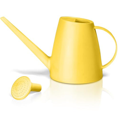 Plastic Watering Can - for Indoor and Outdoor House Plant Garden - with Long Spout - 1/2 Gallon - Yellow - color: Yellow