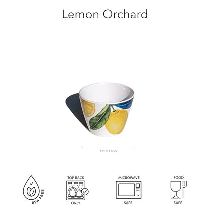 Lemon Orchard NewWave Melamine Salad Plate - Yellow - 8.5" - Set of 6 - size: Salad Plate