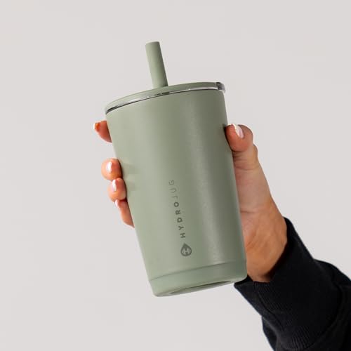 HydroJug Everyday Tumbler 14 oz, Ceramic-Lined Straw Cup, Courtyard - color: Courtyard, size: 14 Ounces