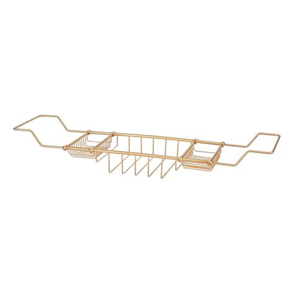 Signature Hardware 123696 Nottingham Brass Tub Caddy - color: Polished Brass