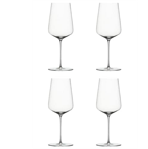 Zalto Universal Wine Glass – Austrian Craftsmanship, Hand-Blown by Master Artisans in Europe – Lead-Free & Dishwasher-Safe Crystal Stemware for Red & White Wines – Wine Gift of 4 Glasses