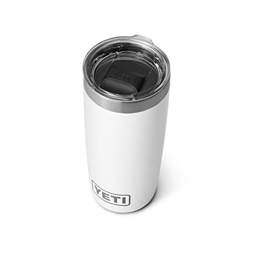 YETI Rambler 10 oz Tumbler, Stainless Steel, Vacuum Insulated with MagSlider Lid, White - color: White
