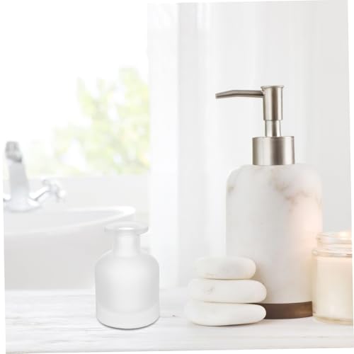 Didiseaon 2pcs Glass Diffuser Bottles Essential Oil Diffuser for Fragrance Refill - color: White