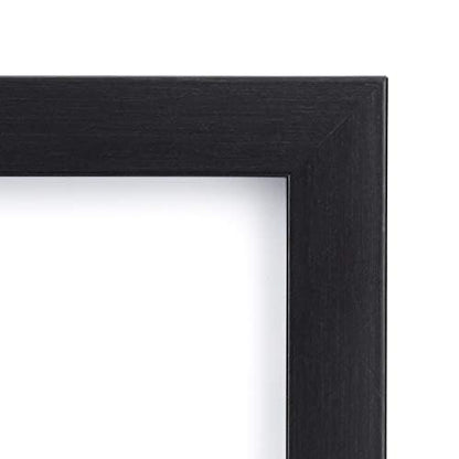 Amazon Basics Rectangular Picture Frame Set for Wall Hanging or Tabletop Display, 8 x 10 in, Black, 5-Pack - size: 8" x 10"