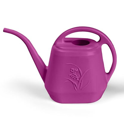 ZXJ Plant Watering Can - for Indoor and Outdoor Home Garden Plants - with Long Spout - Rose Red - 1/2 Gallon - color: Rose Red
