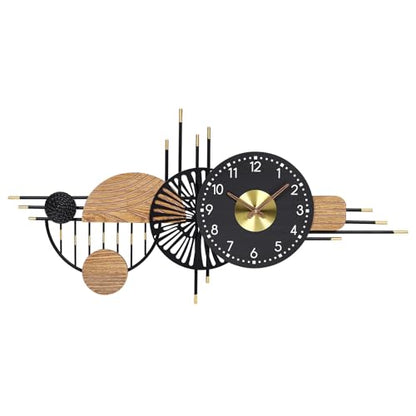 39x19 Inch Modern Silent Wall Clock Battery Powered for Living Room | Quartz Movement, Easy-Read Dial, Sleek Accent for Bedrooms, Kitchens, Offices, Entryways, and Gifting - color: I - 39x19 in