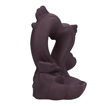 Backflow Incense Burner Smoke Waterfall Burner Ceramic Incense Holder Ornament for Home Office Decoration