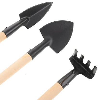 Happyyami 15pcs Mini Gardening Tool Kit for Succulents and Indoor Plants, Portable Small Transplanting and Weeding Hand Tools Set for Bonsai Cultivation and Flower Pot Care