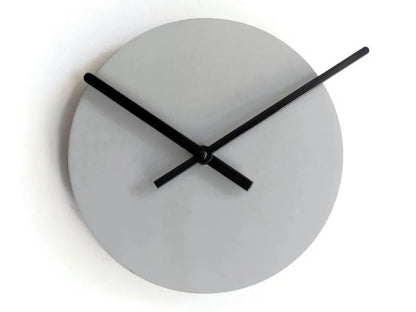 Modern Wood Wall Clock, Minimalist Round Silent Wall Clock, Natural Brown Wooden Clock with Black Hands for Living Room Bedroom Office Decor, 12 Inch