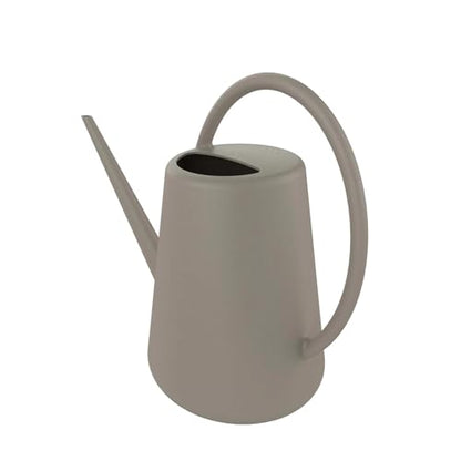 1 Gallon Resin Watering Can, with Ergonomic Curved Handle & Long Spout | for Indoor & Outdoor Plants,Birch Grey