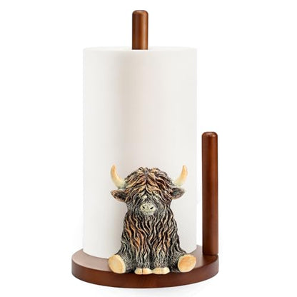 Highland Cow Paper Towel Holder Cute Highland Cow Kitchen Decor - style: Highland Cow