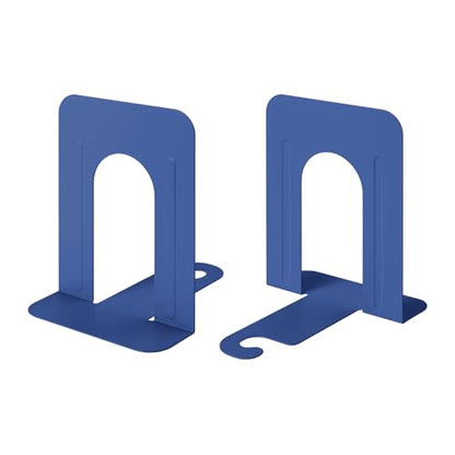 Honagu Bookends, Metal Book Ends, Bookends for Shelves, Book Holder Stopper for Heavy Books/CDs/DVDs ((1 Pair/2 Pieces, Blue) - color: Blue
