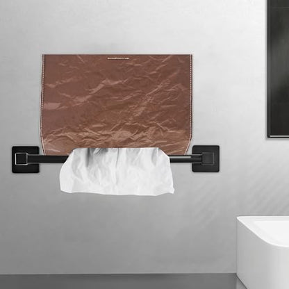 Hand Towels Box Cover,PU Leather Tissue Box Cover Holder Compatible with Kleenex Disposable Paper Hand Towels Suitable for Dining,Kitchen,Bathroom(1-Brown) - color: 1-brown