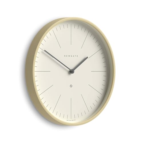 NEWGATE® Mr Clarke wall Clock | Large Scandi Inspired Plywood Clock | 16" | Pale Wood case with Marker dial | Modern Minimalist Design for Kitchen, Living Room or Office - color: Pale Plywood