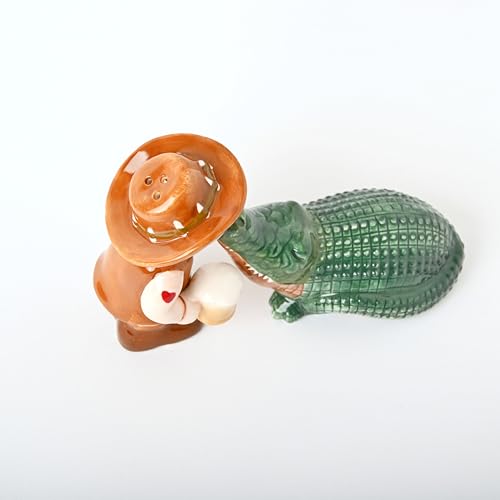 Salt Pepper Shakers Animals (Crocodile) - color: Crocodile