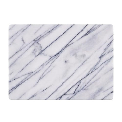 JEmarble Pastry Board 12x16 inch with Non-Slip Rubber Feets for Stability Perfect for Keep the Dough Cool and Chocolate Tempering(Premium Quality) White - size: 16"L x 12"W