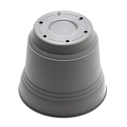 Bloem Saturn Planter w/Saucer 5" Charcoal Gray (SP05908) - color: Charcoal Gray, size: 5"