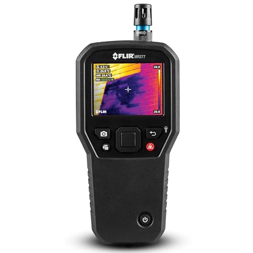 FLIR MR277 Moisture Meter, MSX IR Camera & Hygrometer for Building Inspection | 160x120 thermal, MSX, non-invasive sensor, building inspection, air leaks, insulation voids, documentation - style: MR277