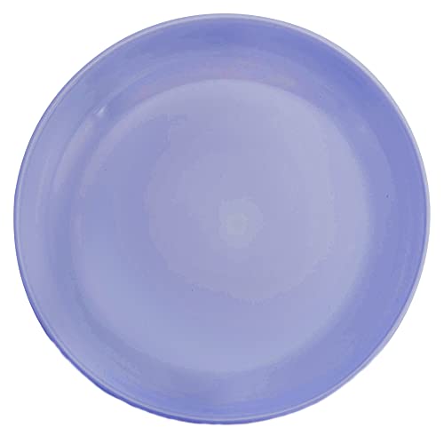 Elanze Designs Bistro Glossy Ceramic 8.5 inch Shallow Pasta Dinner Bowls Set of 4 - Perfect for Everyday uses from Italian Style Pasta to Caesar Salad, and Ramen to Pho, Violet Purple - color: Violet Purple, style: 8.5 inch Dinner