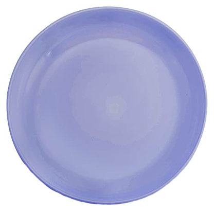 Elanze Designs Bistro Glossy Ceramic 8.5 inch Shallow Pasta Dinner Bowls Set of 4 - Perfect for Everyday uses from Italian Style Pasta to Caesar Salad, and Ramen to Pho, Violet Purple - color: Violet Purple, style: 8.5 inch Dinner