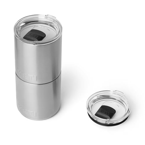 YETI Rambler 10 oz Ceramic Lined Lowball 2.0, Vacuum Insulated with MagSlider Lid, Stainless - color: Stainless