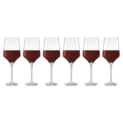 Lenox 897405 Tuscany Classics Angled Wine Glasses, Set of 6 - style: Wine Glasses