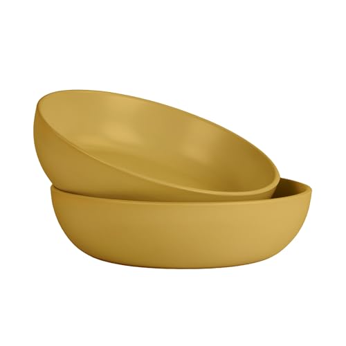 10 Strawberry Street Wazee Matte Coupe Dinnerware, Bowl, Yellow, Set of 6 - color: Yellow, size: 7.5" Dinner Bowl, style: Dinner Bowl