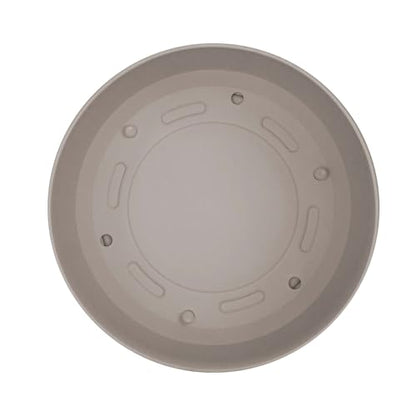 Bloem Mathers Planter w/Saucer Tray 10" Pebble Stone Beige - color: Pebble Stone, size: 10"